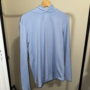 ALO YOGA - Seashell Blue Conquer Reform Long Sleeve With Hood